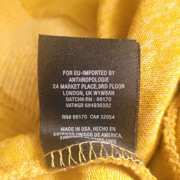 Anthropologie Postmark Lassen Cowl Neck Pullover Oversized Yellow Women's Large - Picture 10 of 13